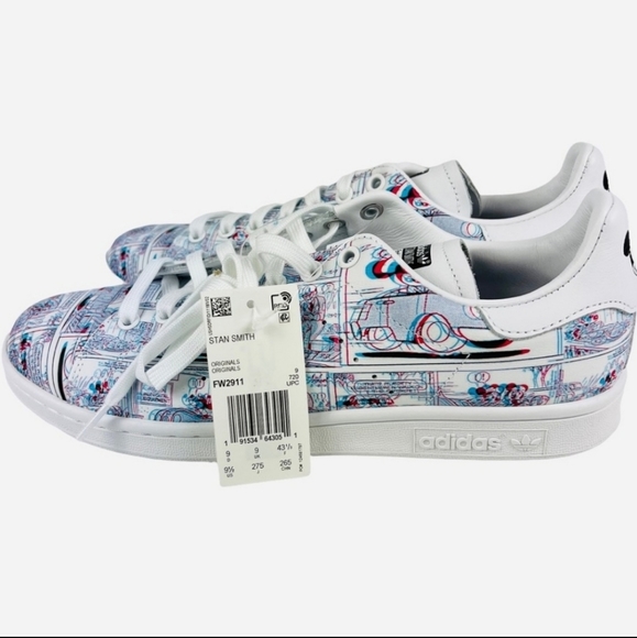 Adidas x Disney Stan Smith Mickey Mouse 3D Limited Edition Shoes FW2911 Size 9 - Picture 3 of 11